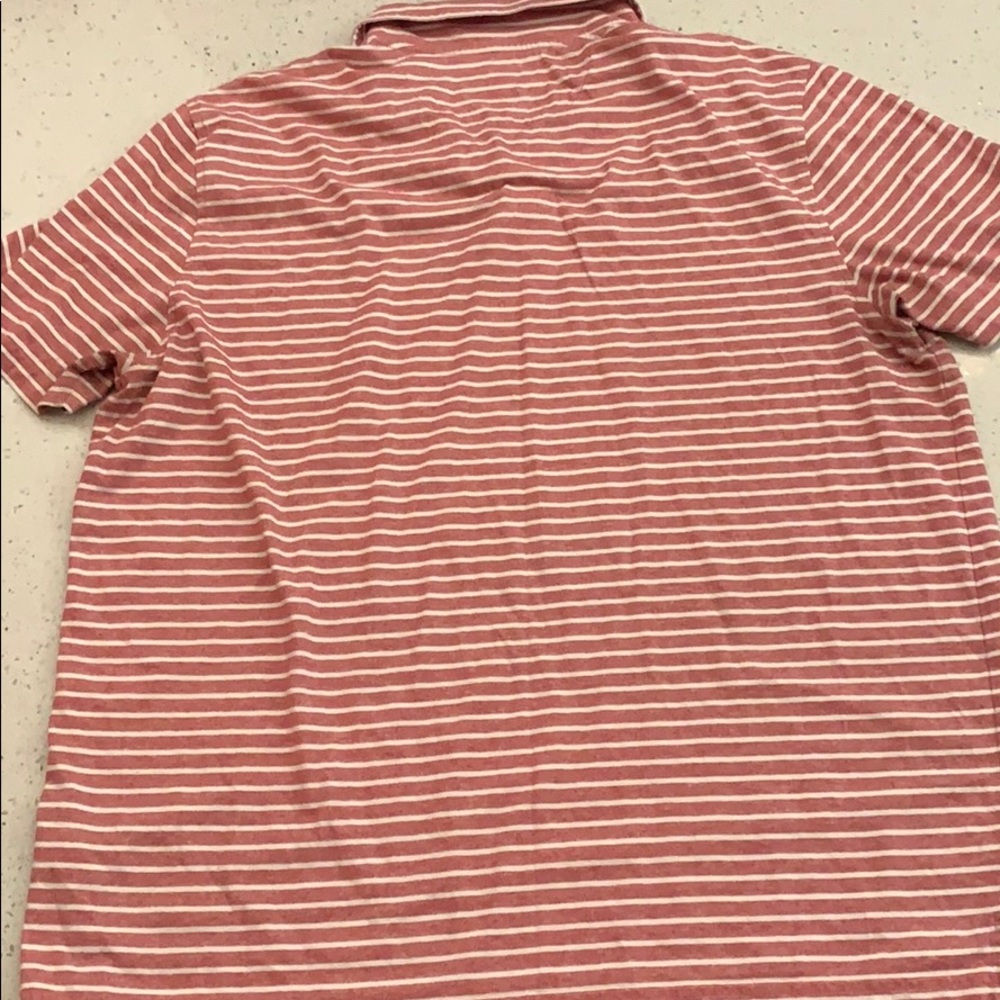 Black brown 1826 polo fade red with white stripes - Picture 3 of 3